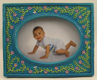 Mexican Ceramic Hand Painted Picture Frames